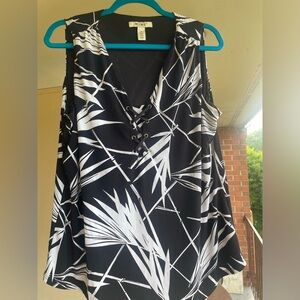 WHBM Lace-Up Tank Top